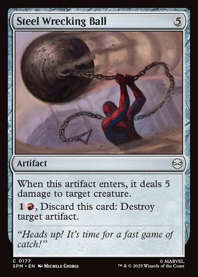 MTG Card Title: Steel Wrecking Ball SPM/177
