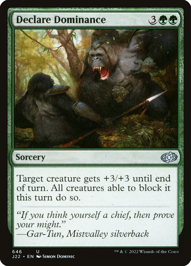 MTG Card Title: Declare Dominance J22/646