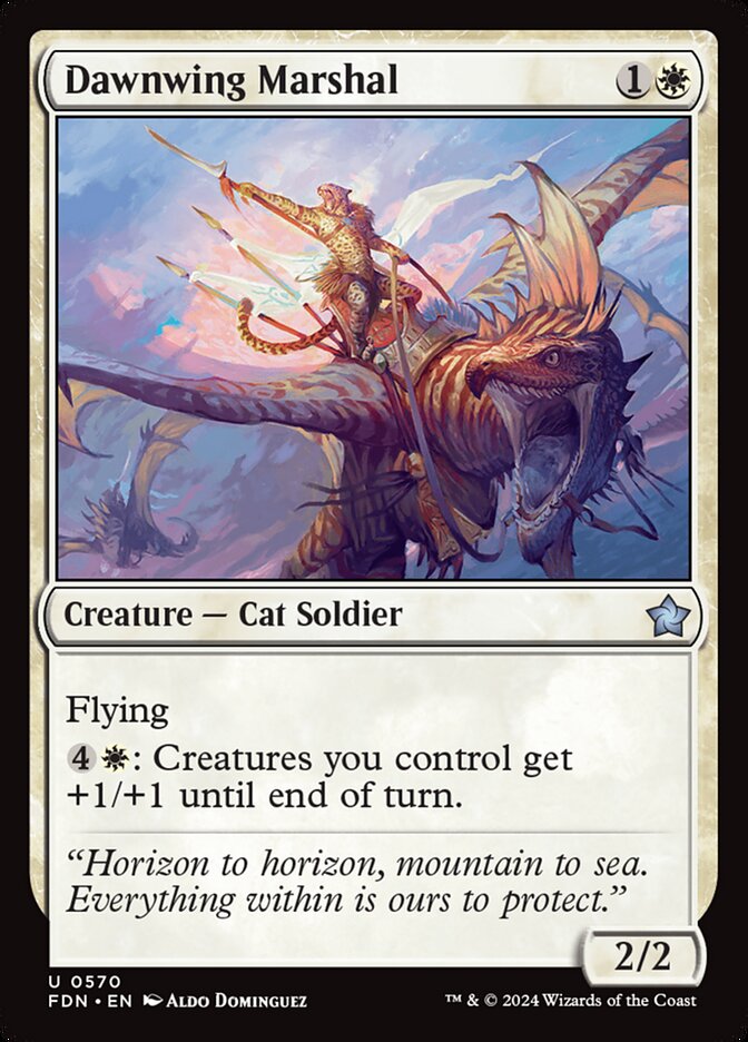 MTG Card Title: Dawnwing Marshal FDN/570