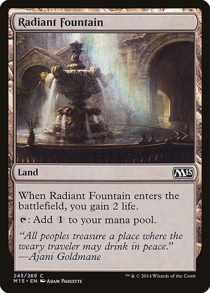 MTG Card Title: Radiant Fountain M15/245