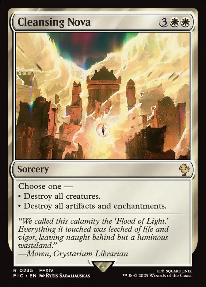 MTG Card Title: Cleansing Nova FIC/235