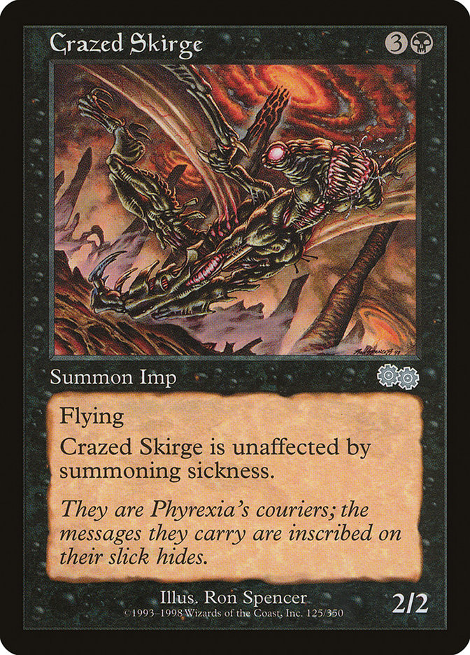 MTG Card Title: Crazed Skirge USG/125