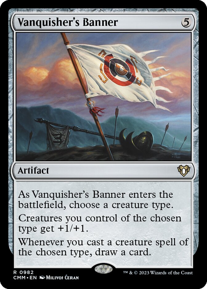 MTG Card Title: Vanquisher's Banner CMM/982