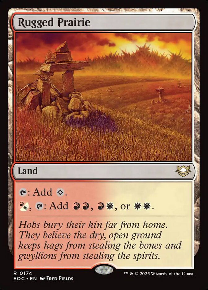 MTG Card Title: Rugged Prairie EOC/174