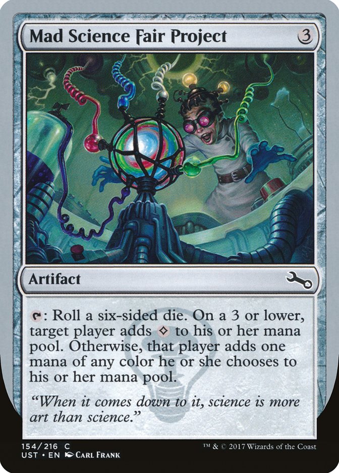 MTG Card Title: Mad Science Fair Project UST/154
