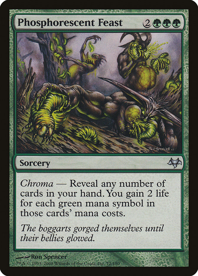 MTG Card Title: Phosphorescent Feast EVE/72
