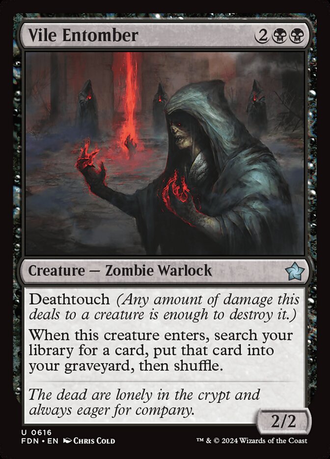 MTG Card Title: Vile Entomber FDN/616