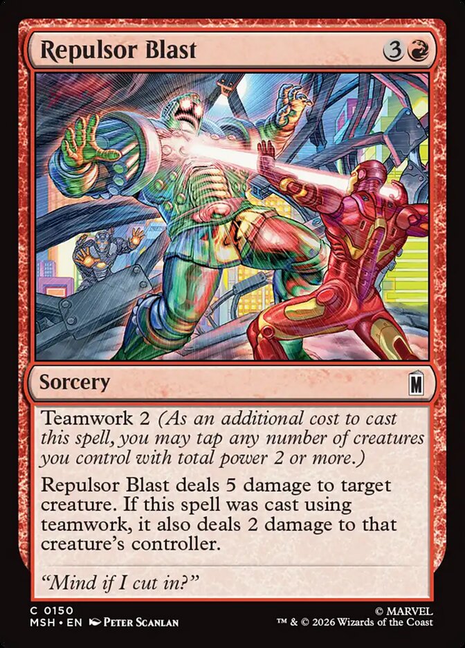 MTG Card Title: Repulsor Blast MSH/150