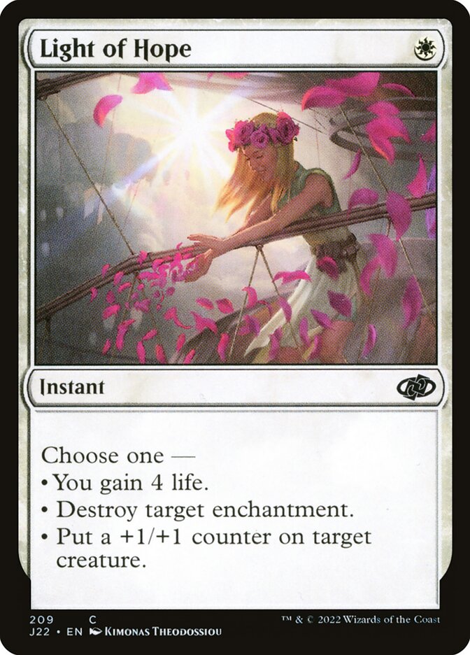 MTG Card Title: Light of Hope J22/209