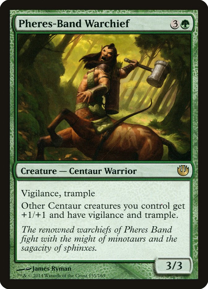 MTG Card Title: Pheres-Band Warchief JOU/135