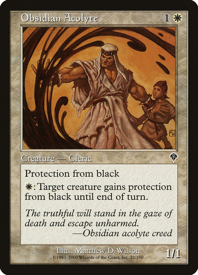 MTG Card Title: Obsidian Acolyte INV/22