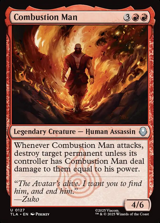 MTG Card Title: Combustion Man TLA/127