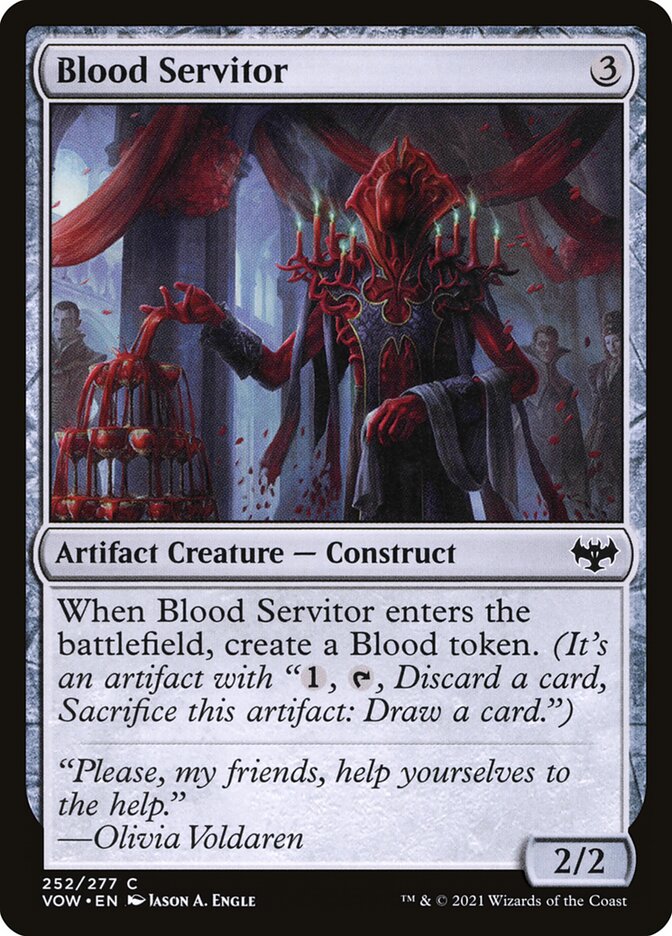 MTG Card Title: Blood Servitor VOW/252