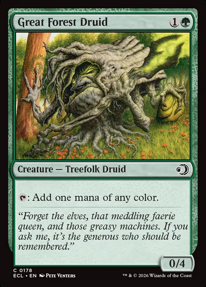 MTG Card Title: Great Forest Druid ECL/178