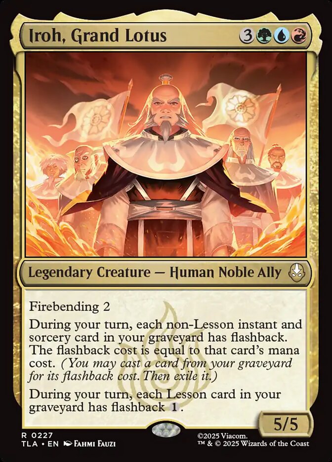 MTG Card Title: Iroh, Grand Lotus TLA/227