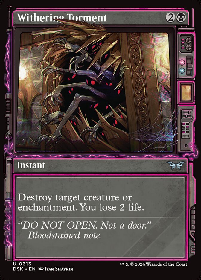 MTG Card Title: Withering Torment DSK/313