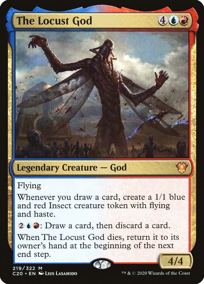 MTG Card Title: The Locust God C20/219