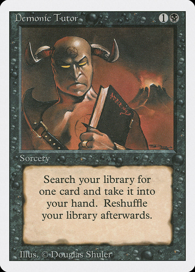 MTG Card Title: Demonic Tutor 3ED/105