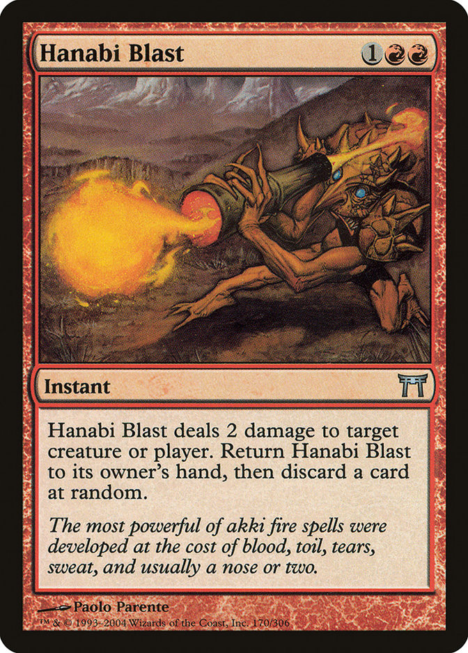 MTG Card Title: Hanabi Blast CHK/170