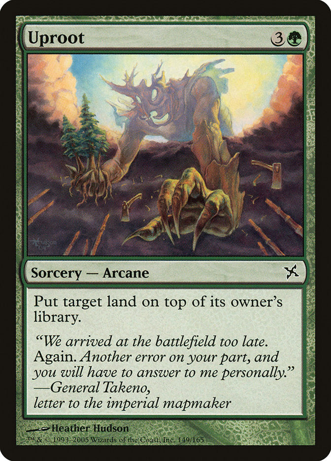 MTG Card Title: Uproot BOK/149