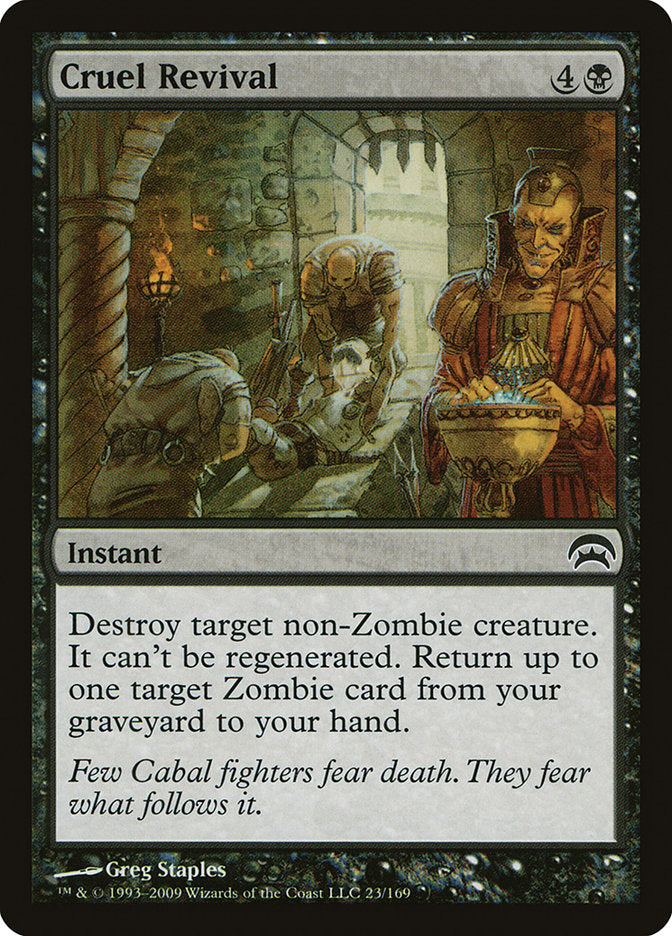 MTG Card Title: Cruel Revival HOP/23