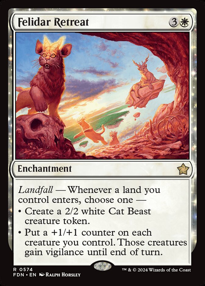 MTG Card Title: Felidar Retreat FDN/574