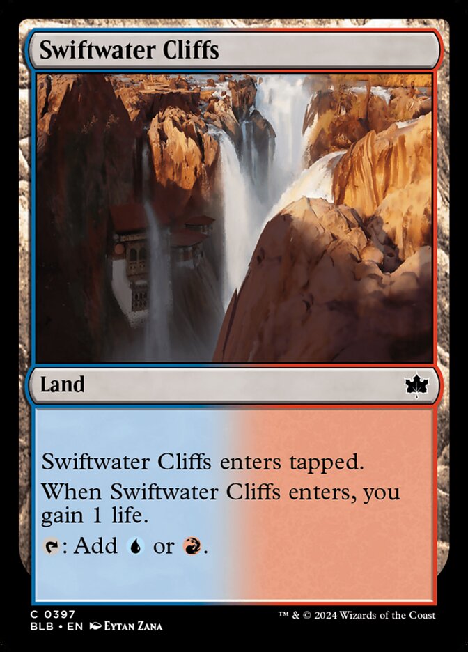 MTG Card Title: Swiftwater Cliffs BLB/397