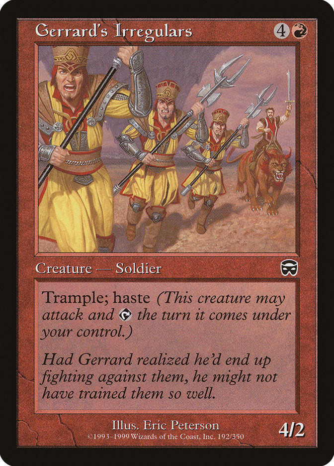 MTG Card Title: Gerrard's Irregulars MMQ/192