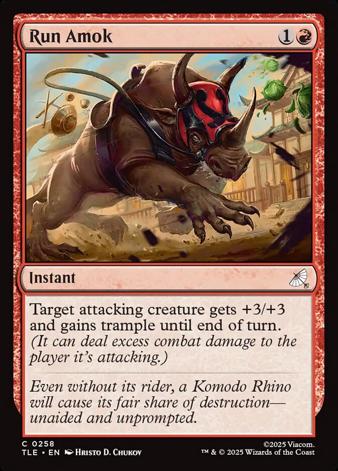 MTG Card Title: Run Amok TLE/258