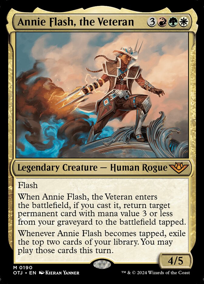 MTG Card Title: Annie Flash, the Veteran OTJ/190