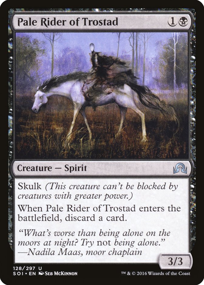 MTG Card Title: Pale Rider of Trostad SOI/128