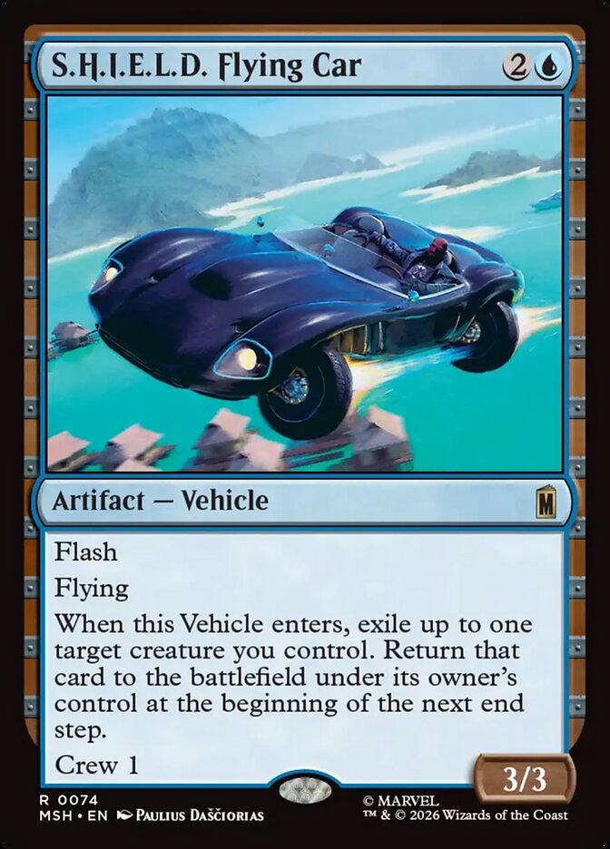 MTG Card Title: S.H.I.E.L.D. Flying Car MSH/74