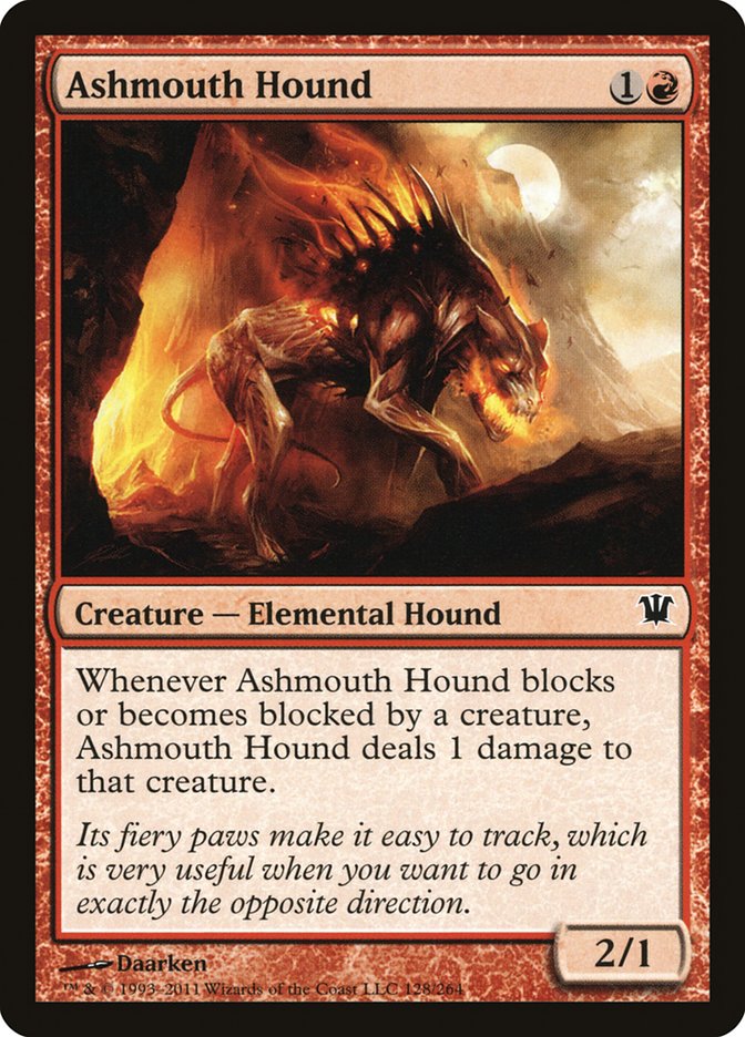 MTG Card Title: Ashmouth Hound ISD/128