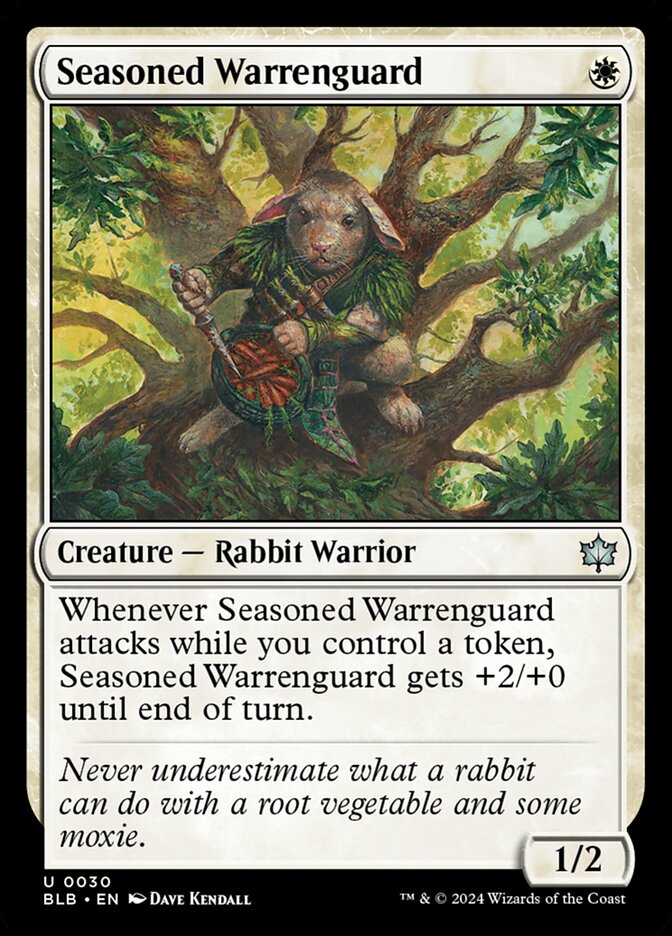 MTG Card Title: Seasoned Warrenguard BLB/30