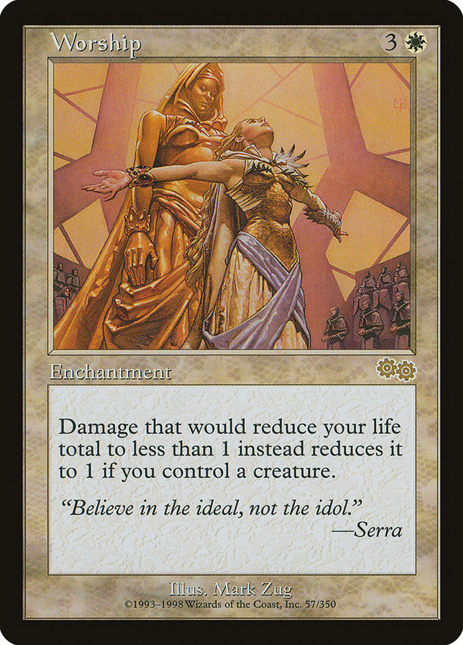 MTG Card Title: Worship USG/57