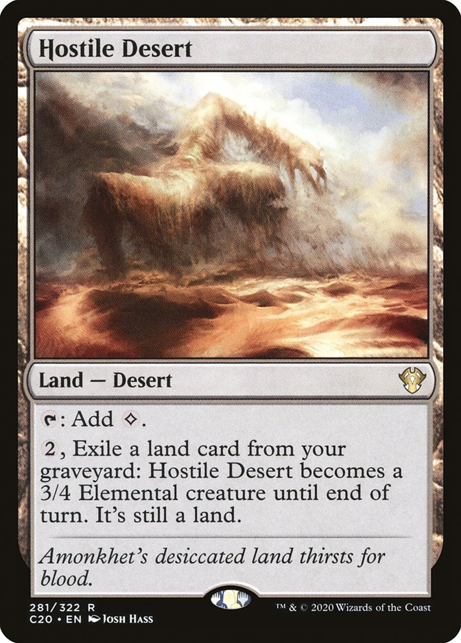 MTG Card Title: Hostile Desert C20/281