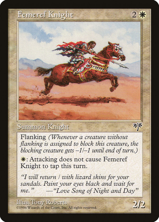 MTG Card Title: Femeref Knight MIR/18