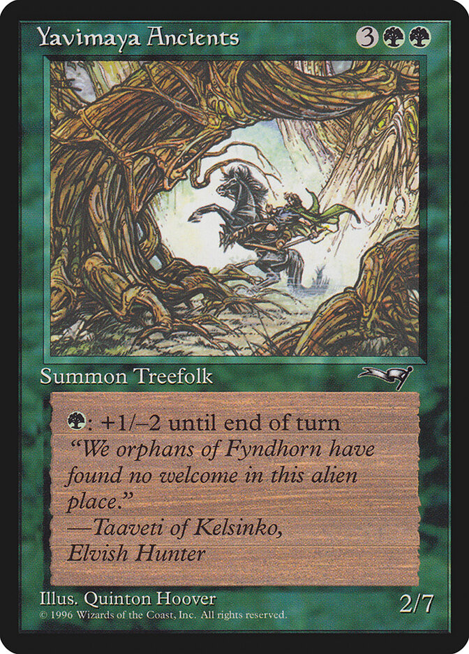 MTG Card Title: Yavimaya Ancients ALL/104b