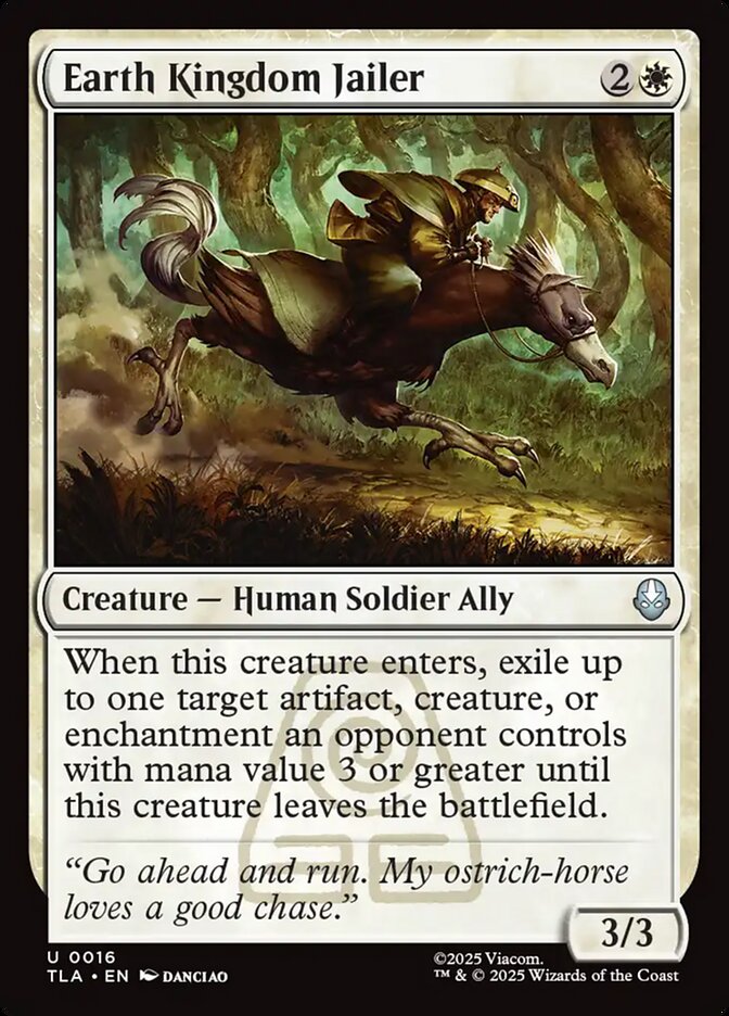MTG Card Title: Earth Kingdom Jailer TLA/16