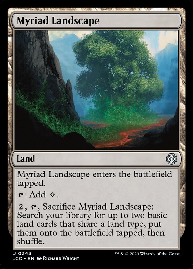 MTG Card Title: Myriad Landscape LCC/343