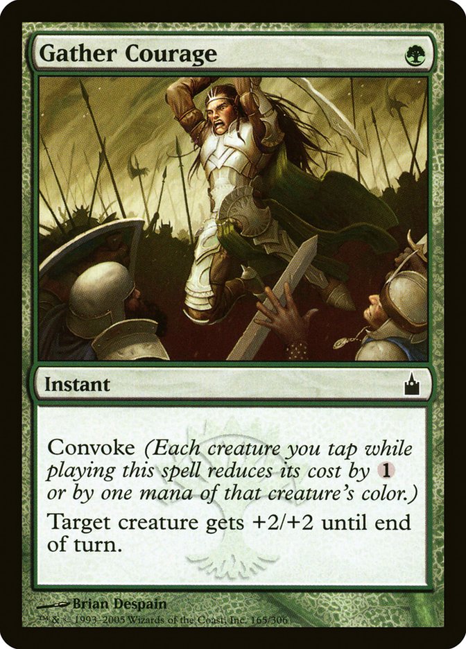 MTG Card Title: Gather Courage RAV/165