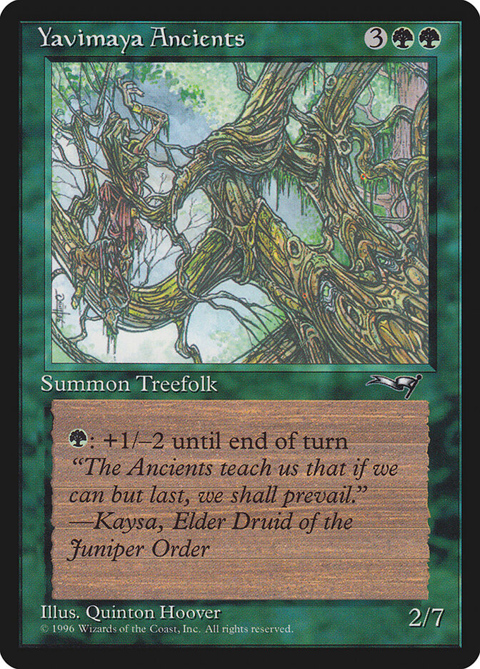 MTG Card Title: Yavimaya Ancients ALL/104a