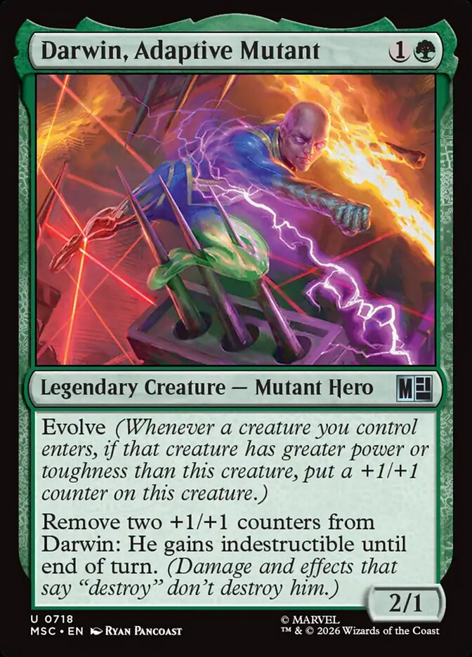 MTG Card Title: Darwin, Adaptive Mutant MSC/718