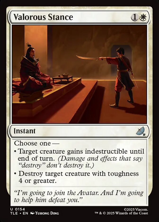 MTG Card Title: Valorous Stance TLE/154