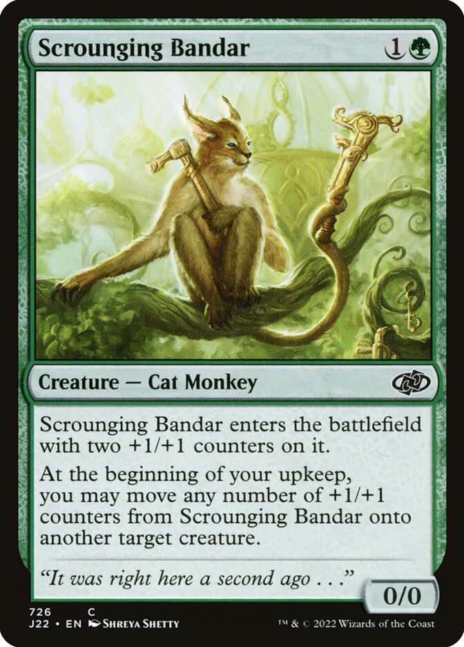 MTG Card Title: Scrounging Bandar J22/726