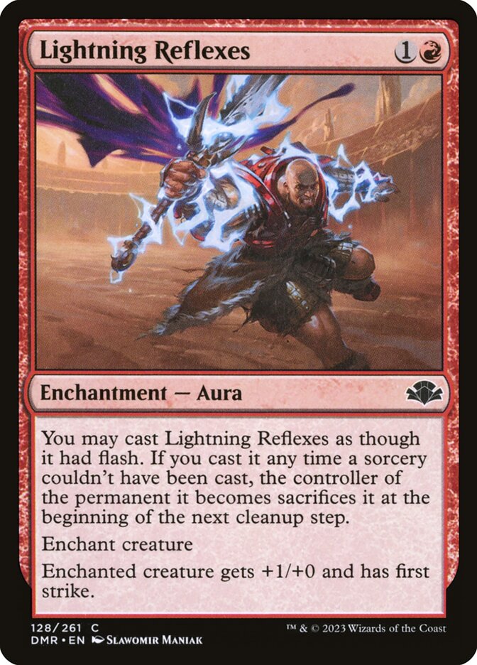 MTG Card Title: Lightning Reflexes DMR/128