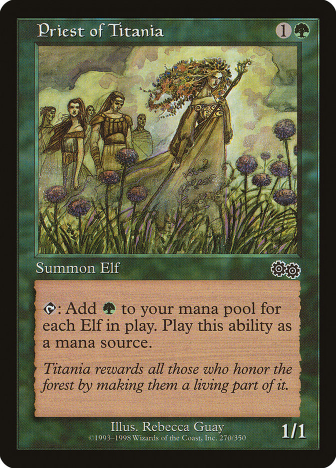 MTG Card Title: Priest of Titania USG/270