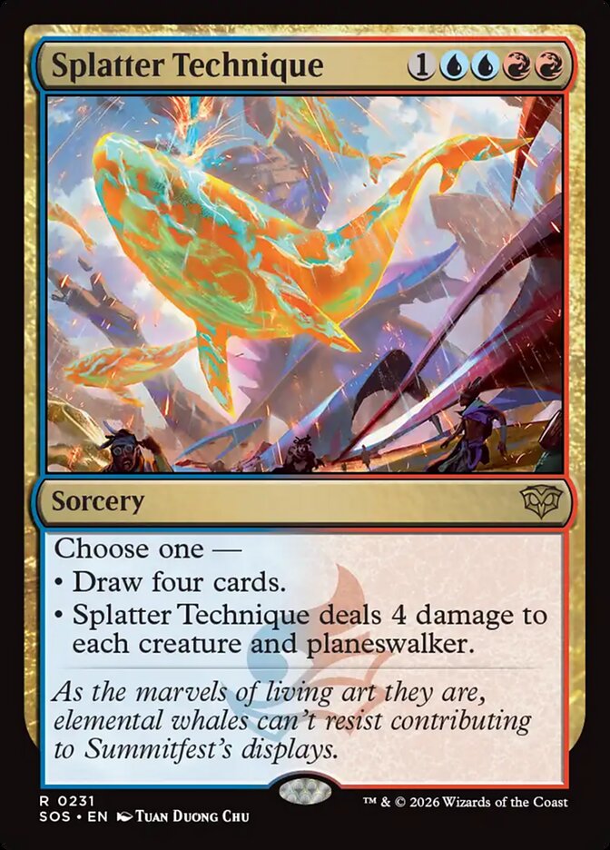MTG Card Title: Splatter Technique SOS/231
