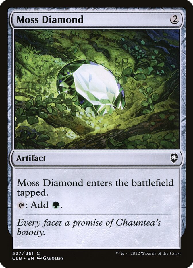 MTG Card Title: Moss Diamond CLB/327