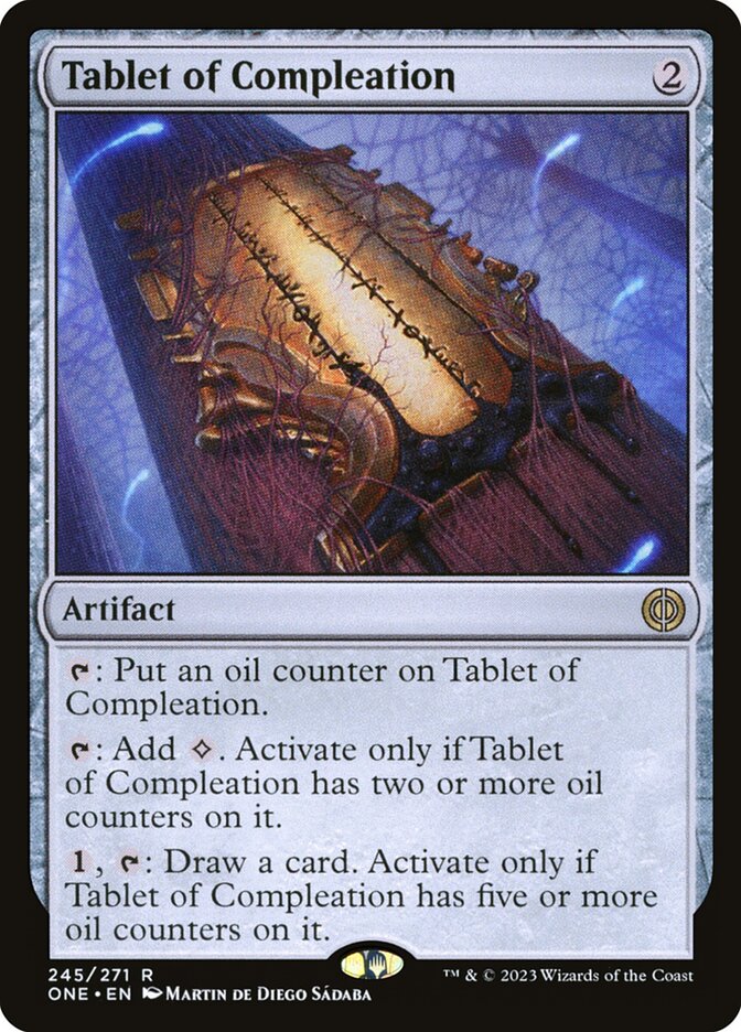 MTG Card Title: Tablet of Compleation ONE/245